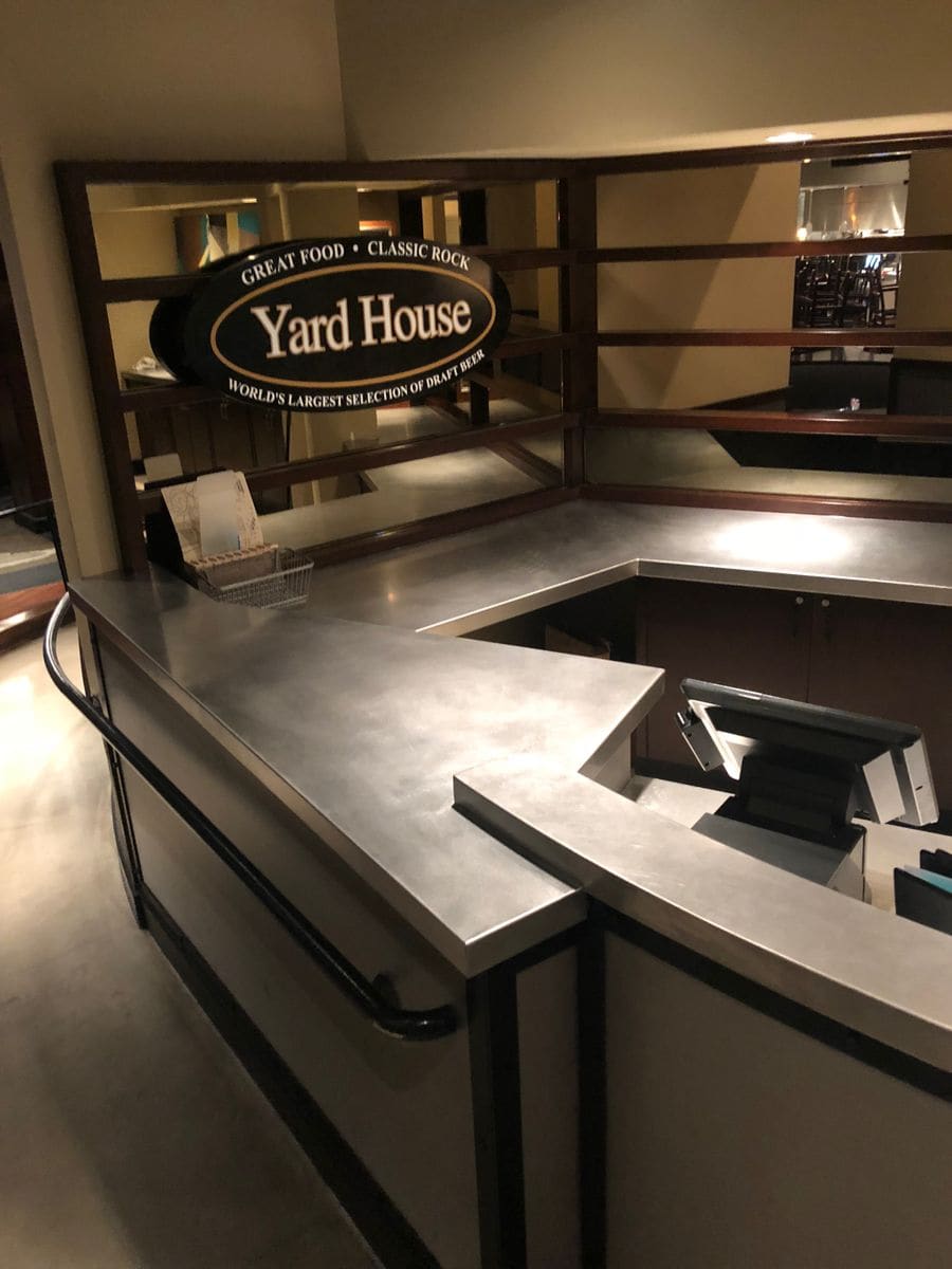 On-site commercial kitchen stainless installation by Low's Custom Stainless